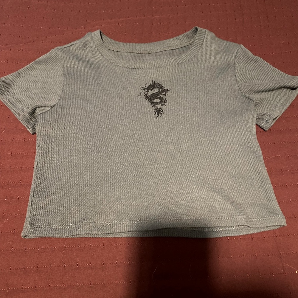 Teal Dragon Top